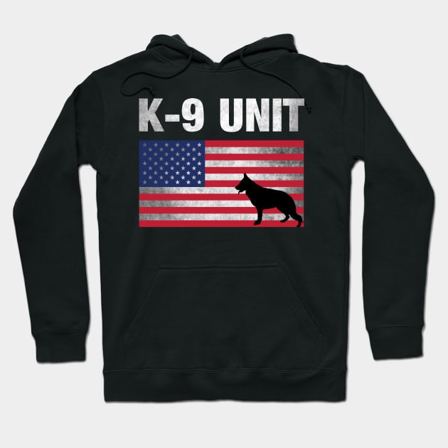 K-9 Unit Police Dog - Thin Blue Line Hoodie by 5StarDesigns